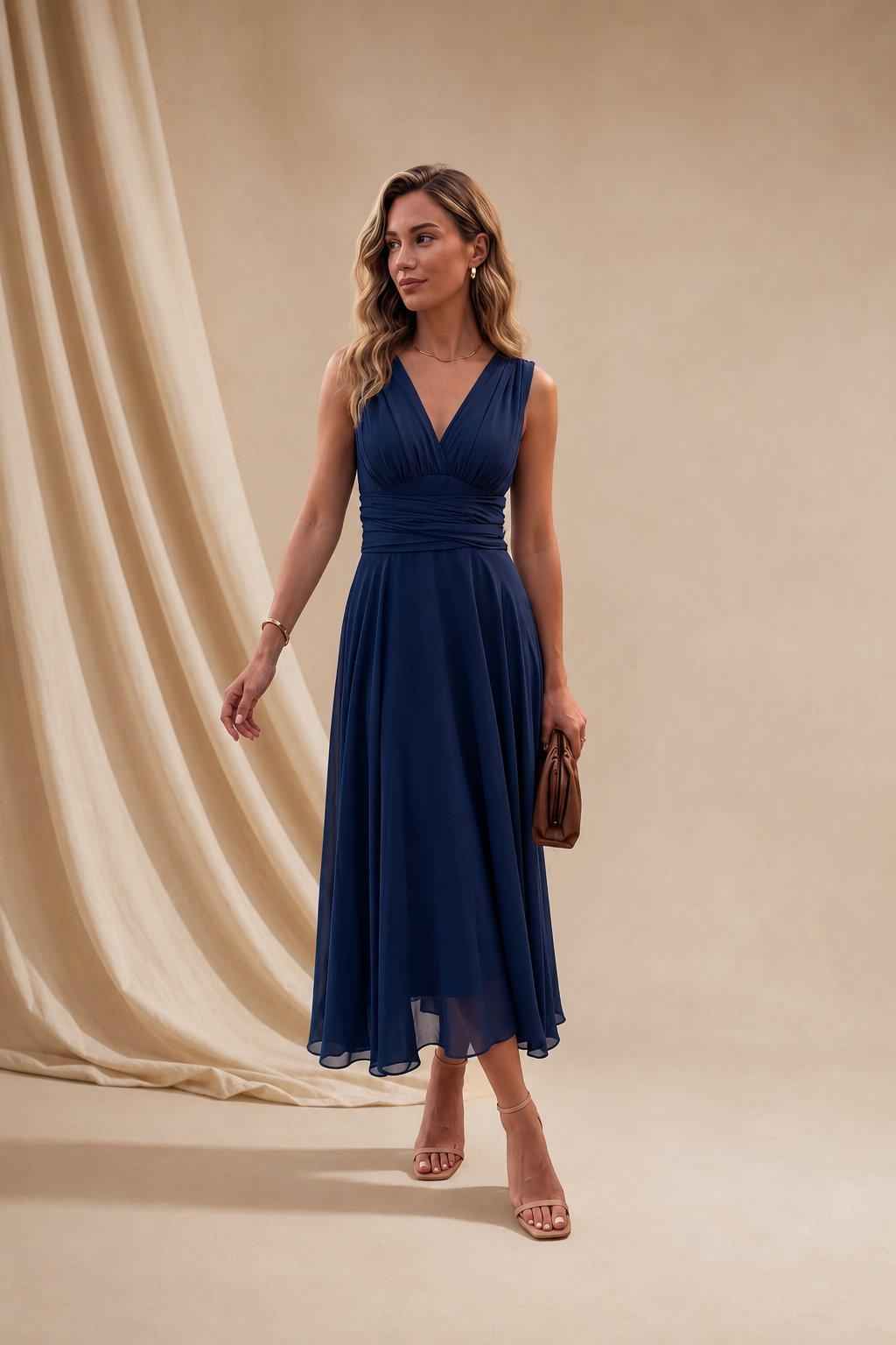 Sofia | Vestido Midi de Gasa