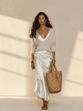 Mirela Studio Marfil / XS Conjunto Midi Satén Elegante