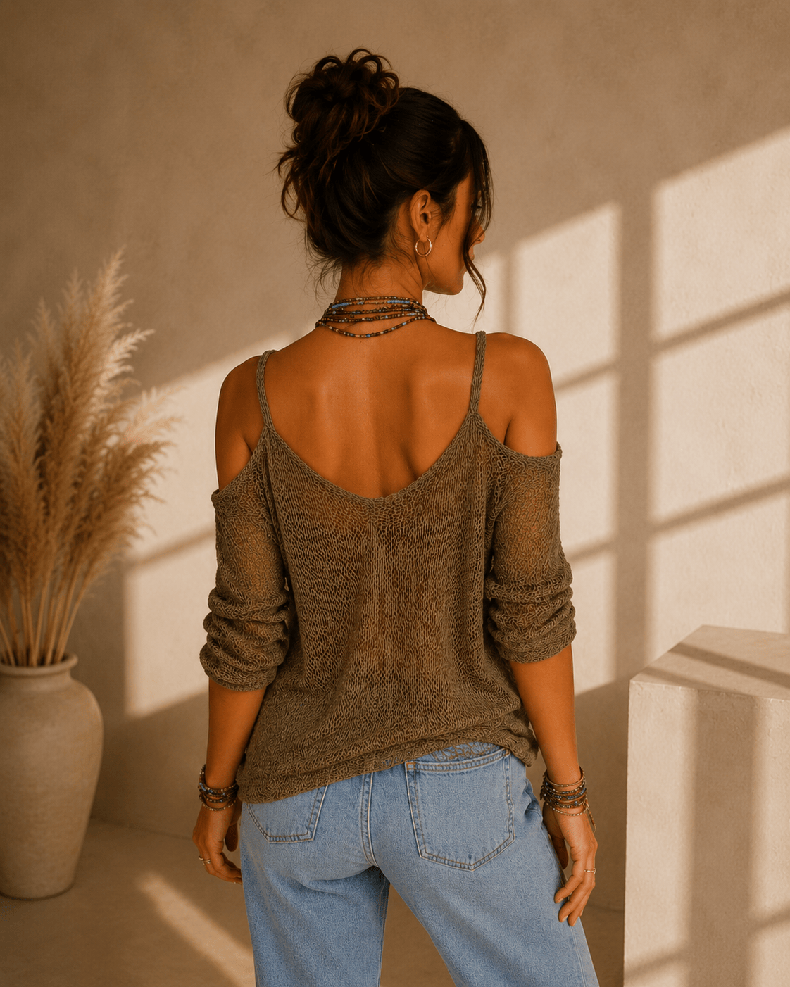 Mira Studio Top Semitransparente — Estilo Boho
