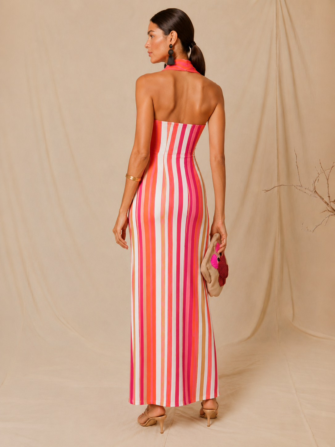 Ibiza | Vestido Largo Halter Multicolor