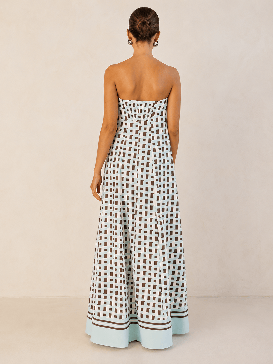 Mirela Studio Sara | Vestido Maxi Geométrico