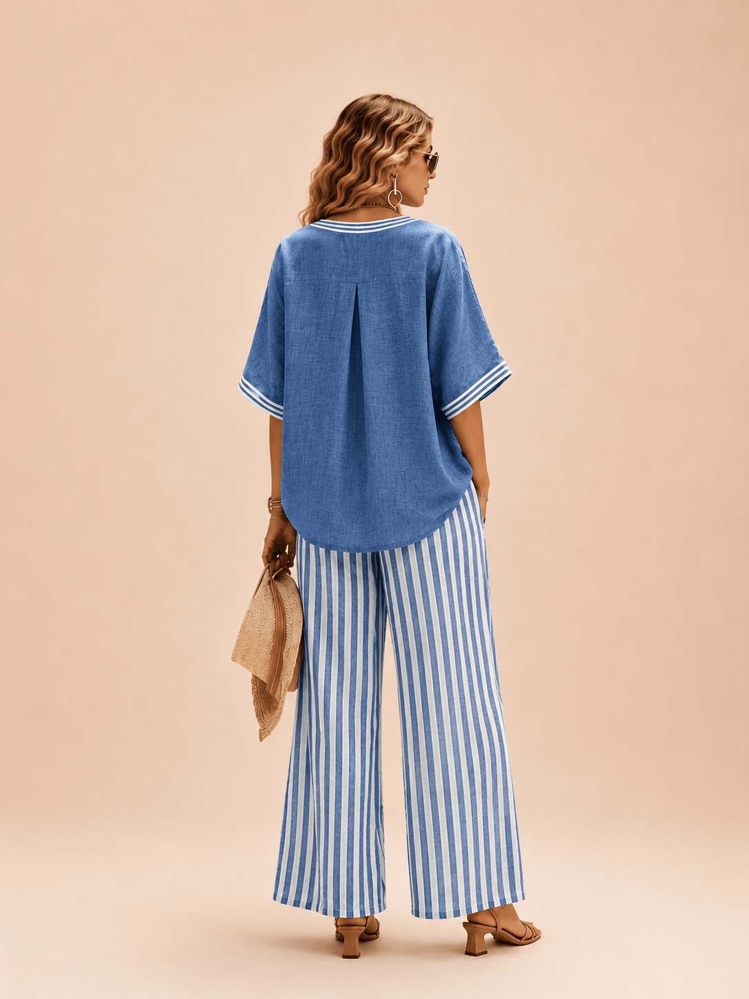 Mirela Studio Amélie | Conjunto Lino a Rayas