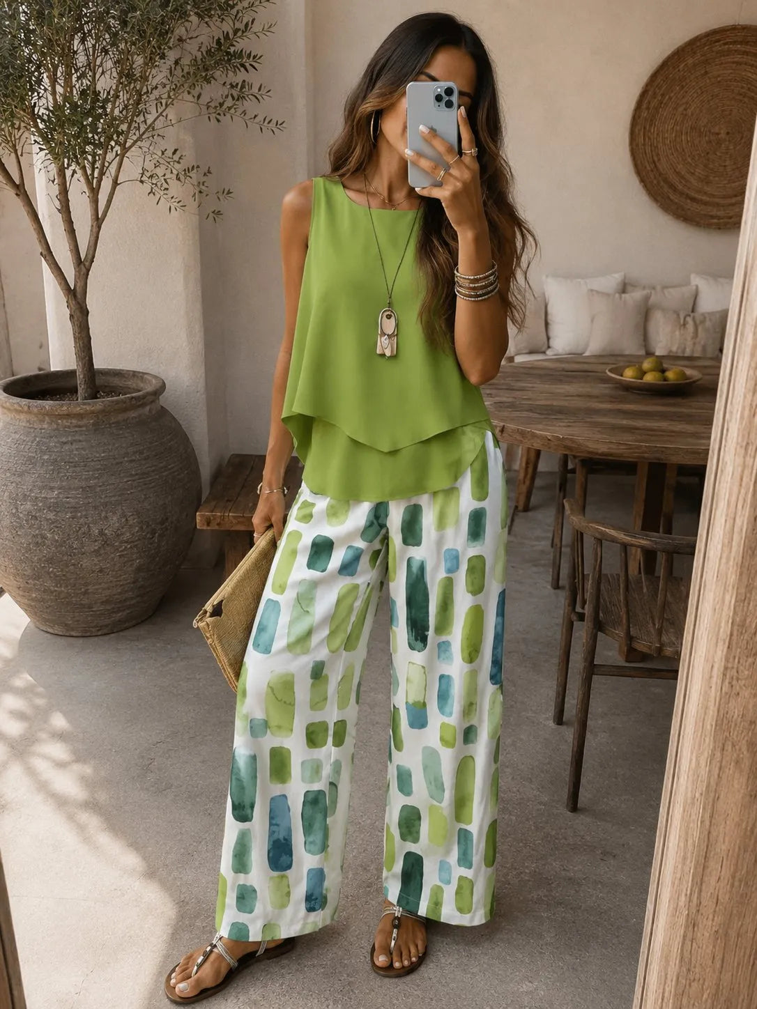 Conjunto Acuarela Verde · Edición Limitada