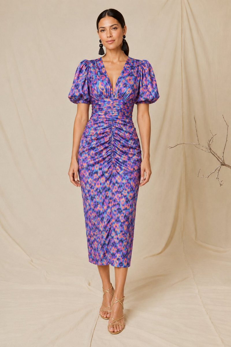 Valentina | Vestido Midi Ikat
