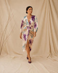 Vestido Midi Cruzado con Acuarela