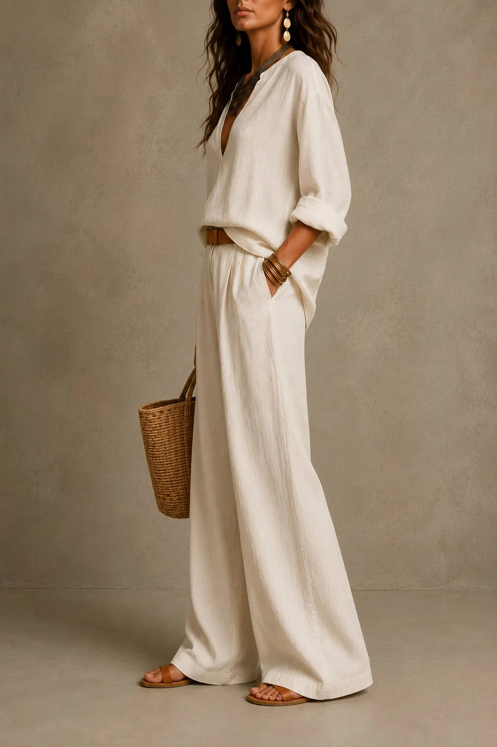 Nara | Conjunto Lino Natural