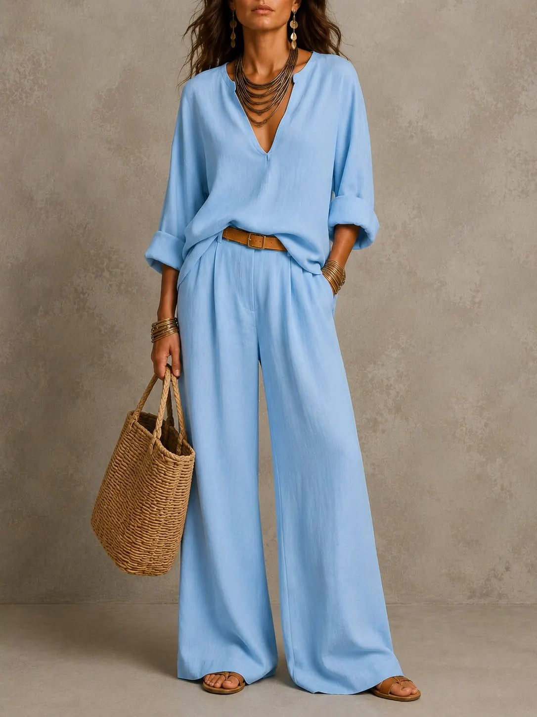Nara | Conjunto Lino Natural