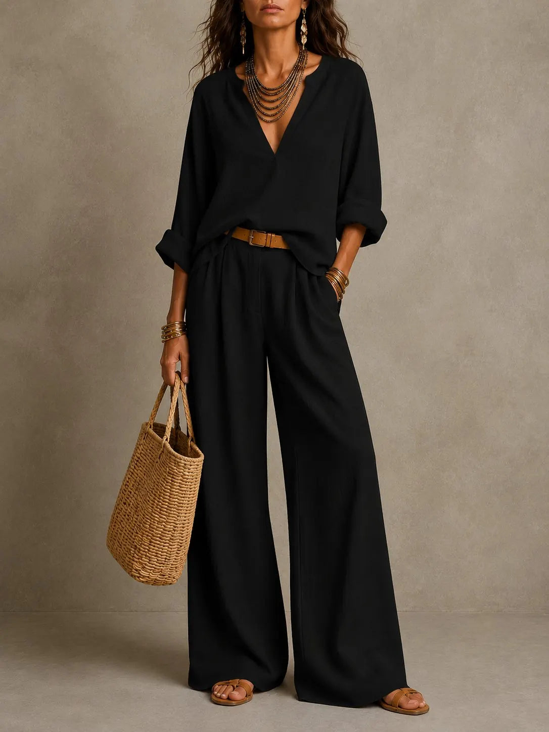 Nara | Conjunto Lino Natural