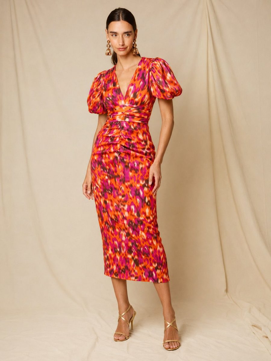 Valentina | Vestido Midi Ikat