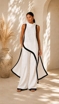 Noa | Conjunto Lino con Ribete Negro