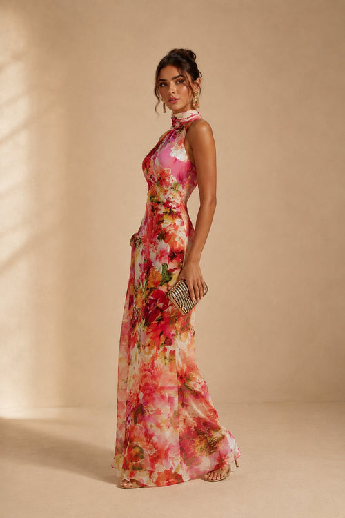Amalfi | Vestido Maxi Floral Jardín