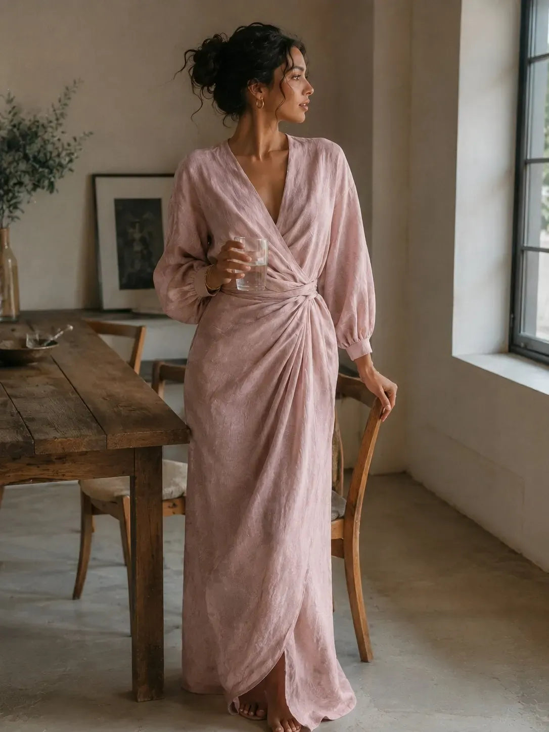 Mirela Studio Sandra | Vestido Mediterráneo Lino